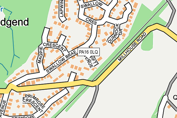 PA16 0LQ map - OS OpenMap – Local (Ordnance Survey) PA16 0LQ map - OS OpenMap – Local (Ordnance Survey)