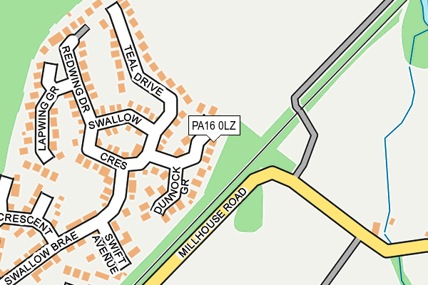 PA16 0LZ map - OS OpenMap – Local (Ordnance Survey) PA16 0LZ map - OS OpenMap – Local (Ordnance Survey)
