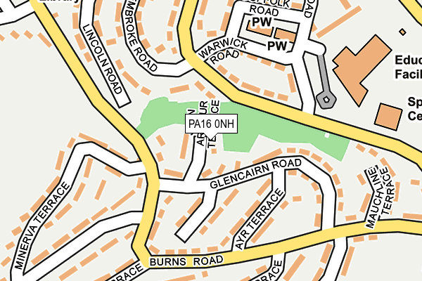 PA16 0NH map - OS OpenMap – Local (Ordnance Survey) PA16 0NH map - OS OpenMap – Local (Ordnance Survey)