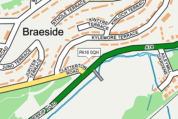 PA16 0QH map - OS OpenMap – Local (Ordnance Survey) PA16 0QH map - OS OpenMap – Local (Ordnance Survey)