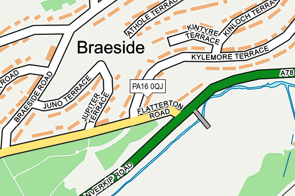 PA16 0QJ map - OS OpenMap – Local (Ordnance Survey) PA16 0QJ map - OS OpenMap – Local (Ordnance Survey)