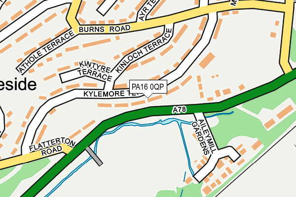 PA16 0QP map - OS OpenMap – Local (Ordnance Survey) PA16 0QP map - OS OpenMap – Local (Ordnance Survey)