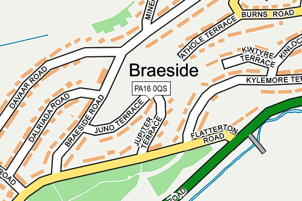 PA16 0QS map - OS OpenMap – Local (Ordnance Survey) PA16 0QS map - OS OpenMap – Local (Ordnance Survey)