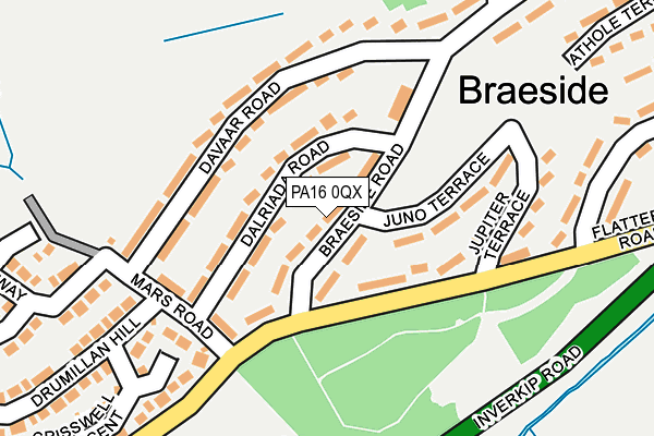 PA16 0QX map - OS OpenMap – Local (Ordnance Survey) PA16 0QX map - OS OpenMap – Local (Ordnance Survey)