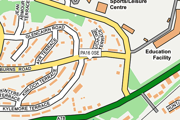 PA16 0SE map - OS OpenMap – Local (Ordnance Survey) PA16 0SE map - OS OpenMap – Local (Ordnance Survey)
