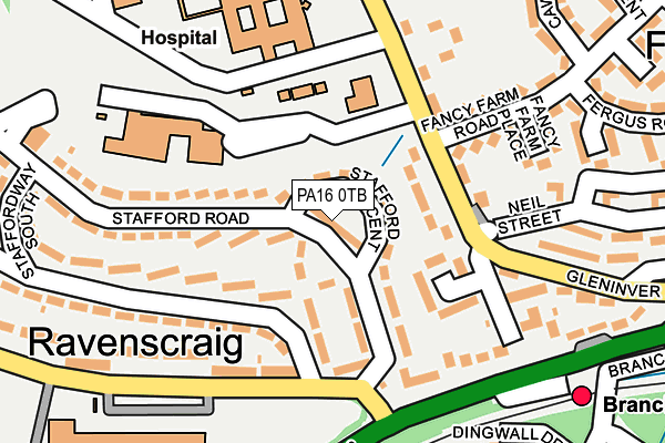 PA16 0TB map - OS OpenMap – Local (Ordnance Survey) PA16 0TB map - OS OpenMap – Local (Ordnance Survey)