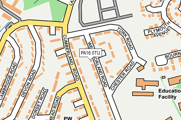 PA16 0TU map - OS OpenMap – Local (Ordnance Survey) PA16 0TU map - OS OpenMap – Local (Ordnance Survey)
