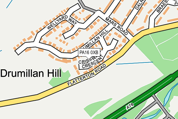 PA16 0XB map - OS OpenMap – Local (Ordnance Survey) PA16 0XB map - OS OpenMap – Local (Ordnance Survey)