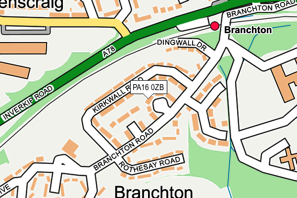 PA16 0ZB map - OS OpenMap – Local (Ordnance Survey) PA16 0ZB map - OS OpenMap – Local (Ordnance Survey)