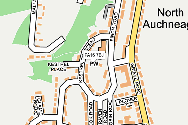 PA16 7BJ map - OS OpenMap – Local (Ordnance Survey) PA16 7BJ map - OS OpenMap – Local (Ordnance Survey)