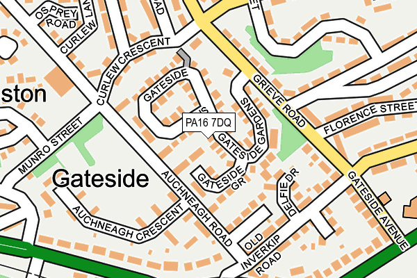 PA16 7DQ map - OS OpenMap – Local (Ordnance Survey) PA16 7DQ map - OS OpenMap – Local (Ordnance Survey)