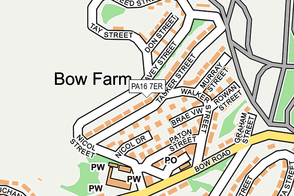 PA16 7ER map - OS OpenMap – Local (Ordnance Survey) PA16 7ER map - OS OpenMap – Local (Ordnance Survey)