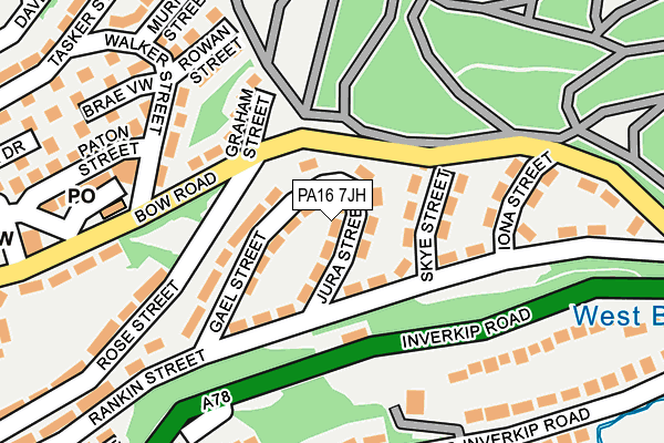 PA16 7JH map - OS OpenMap – Local (Ordnance Survey) PA16 7JH map - OS OpenMap – Local (Ordnance Survey)