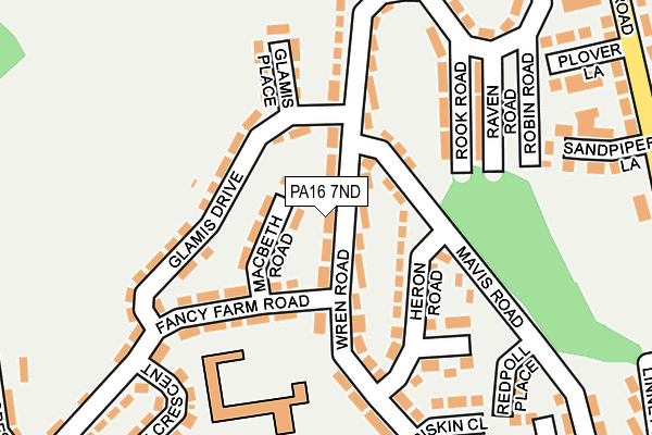 PA16 7ND map - OS OpenMap – Local (Ordnance Survey) PA16 7ND map - OS OpenMap – Local (Ordnance Survey)