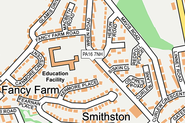 PA16 7NH map - OS OpenMap – Local (Ordnance Survey) PA16 7NH map - OS OpenMap – Local (Ordnance Survey)