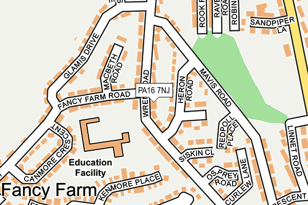PA16 7NJ map - OS OpenMap – Local (Ordnance Survey) PA16 7NJ map - OS OpenMap – Local (Ordnance Survey)