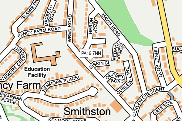 PA16 7NN map - OS OpenMap – Local (Ordnance Survey) PA16 7NN map - OS OpenMap – Local (Ordnance Survey)