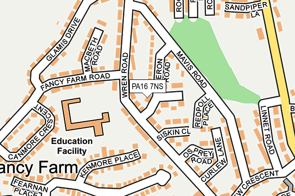 PA16 7NS map - OS OpenMap – Local (Ordnance Survey) PA16 7NS map - OS OpenMap – Local (Ordnance Survey)