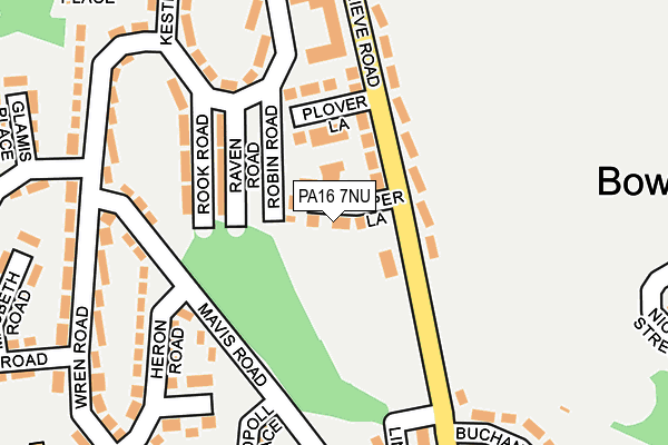 PA16 7NU map - OS OpenMap – Local (Ordnance Survey) PA16 7NU map - OS OpenMap – Local (Ordnance Survey)