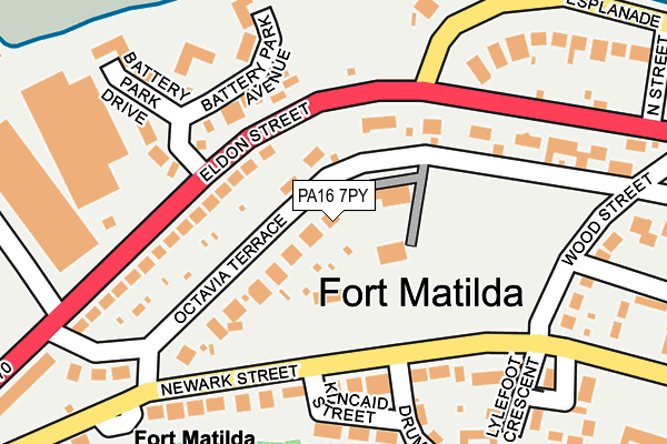 PA16 7PY map - OS OpenMap – Local (Ordnance Survey) PA16 7PY map - OS OpenMap – Local (Ordnance Survey)