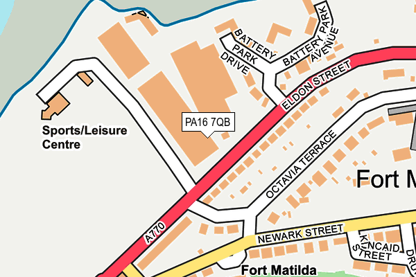 PA16 7QB map - OS OpenMap – Local (Ordnance Survey) PA16 7QB map - OS OpenMap – Local (Ordnance Survey)