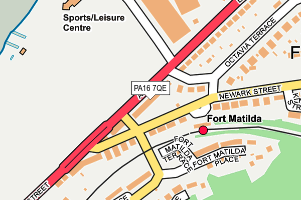 PA16 7QE map - OS OpenMap – Local (Ordnance Survey) PA16 7QE map - OS OpenMap – Local (Ordnance Survey)