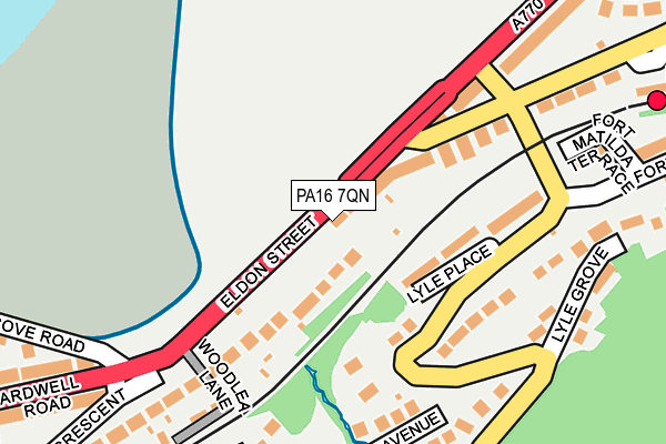 PA16 7QN map - OS OpenMap – Local (Ordnance Survey) PA16 7QN map - OS OpenMap – Local (Ordnance Survey)