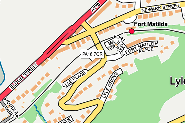 PA16 7QR map - OS OpenMap – Local (Ordnance Survey) PA16 7QR map - OS OpenMap – Local (Ordnance Survey)