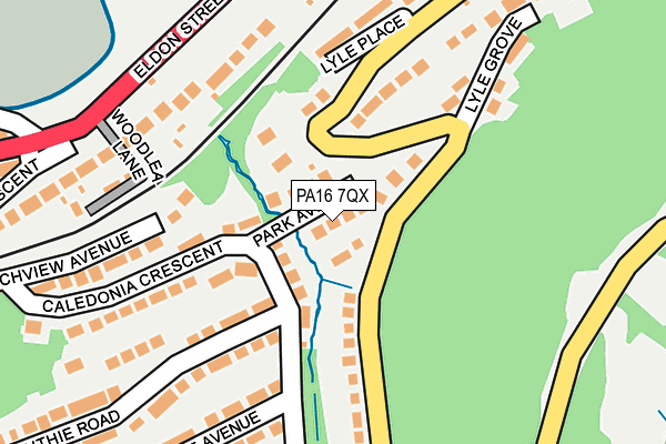 PA16 7QX map - OS OpenMap – Local (Ordnance Survey) PA16 7QX map - OS OpenMap – Local (Ordnance Survey)