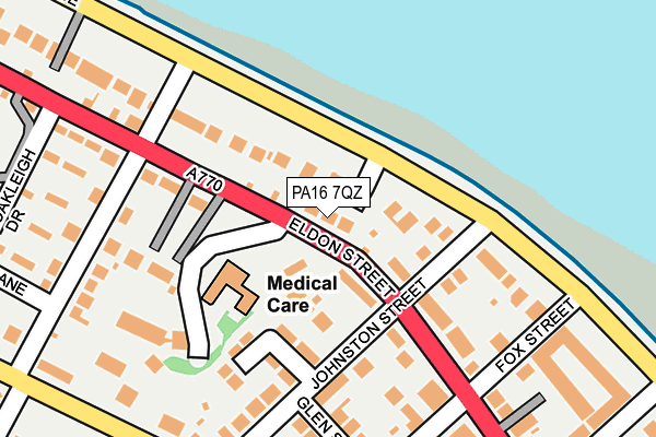 PA16 7QZ map - OS OpenMap – Local (Ordnance Survey) PA16 7QZ map - OS OpenMap – Local (Ordnance Survey)