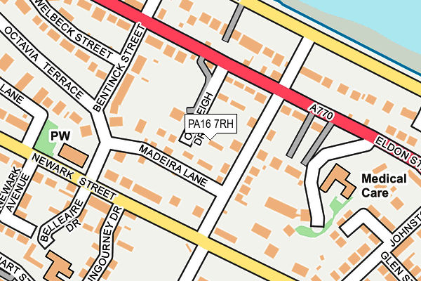PA16 7RH map - OS OpenMap – Local (Ordnance Survey) PA16 7RH map - OS OpenMap – Local (Ordnance Survey)