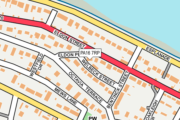 PA16 7RP map - OS OpenMap – Local (Ordnance Survey) PA16 7RP map - OS OpenMap – Local (Ordnance Survey)