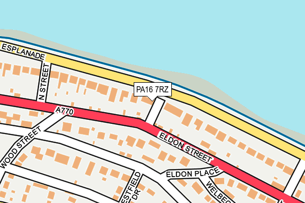 PA16 7RZ map - OS OpenMap – Local (Ordnance Survey) PA16 7RZ map - OS OpenMap – Local (Ordnance Survey)