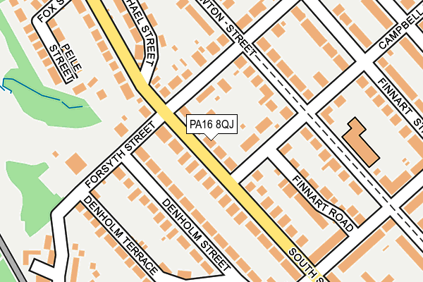 PA16 8QJ map - OS OpenMap – Local (Ordnance Survey) PA16 8QJ map - OS OpenMap – Local (Ordnance Survey)