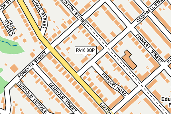 PA16 8QP map - OS OpenMap – Local (Ordnance Survey) PA16 8QP map - OS OpenMap – Local (Ordnance Survey)