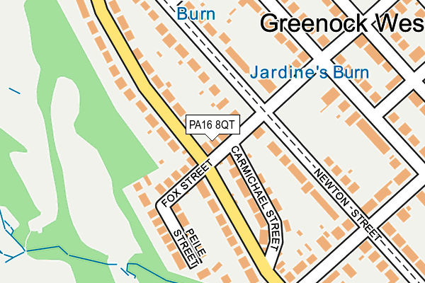 PA16 8QT map - OS OpenMap – Local (Ordnance Survey) PA16 8QT map - OS OpenMap – Local (Ordnance Survey)