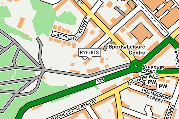 PA16 8TS map - OS OpenMap – Local (Ordnance Survey) PA16 8TS map - OS OpenMap – Local (Ordnance Survey)