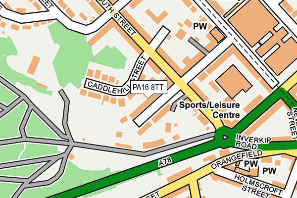 PA16 8TT map - OS OpenMap – Local (Ordnance Survey) PA16 8TT map - OS OpenMap – Local (Ordnance Survey)