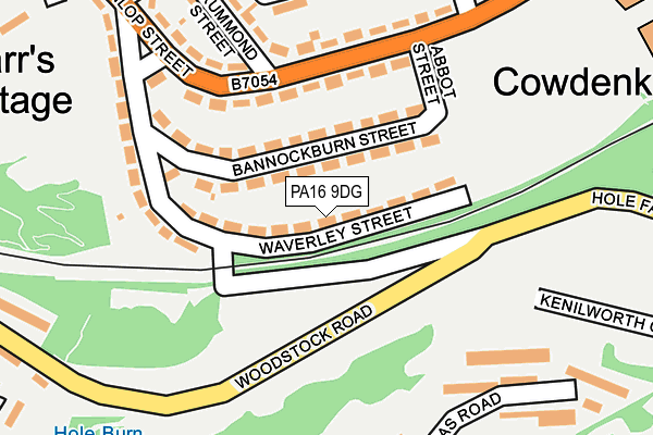 PA16 9DG map - OS OpenMap – Local (Ordnance Survey) PA16 9DG map - OS OpenMap – Local (Ordnance Survey)