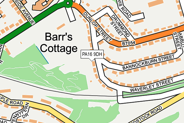 PA16 9DH map - OS OpenMap – Local (Ordnance Survey) PA16 9DH map - OS OpenMap – Local (Ordnance Survey)