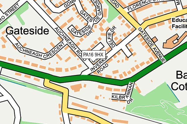 PA16 9HX map - OS OpenMap – Local (Ordnance Survey) PA16 9HX map - OS OpenMap – Local (Ordnance Survey)