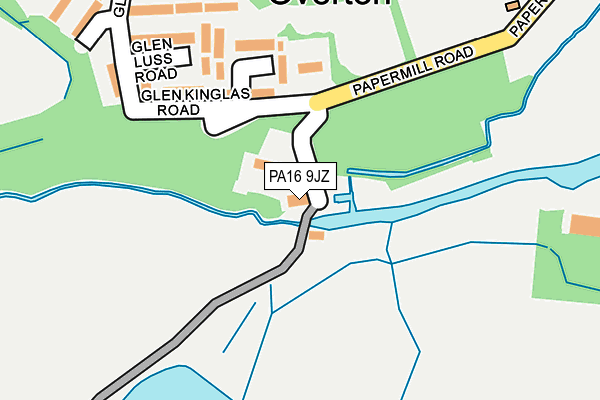 PA16 9JZ map - OS OpenMap – Local (Ordnance Survey) PA16 9JZ map - OS OpenMap – Local (Ordnance Survey)
