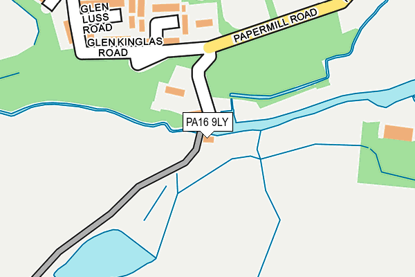 PA16 9LY map - OS OpenMap – Local (Ordnance Survey) PA16 9LY map - OS OpenMap – Local (Ordnance Survey)
