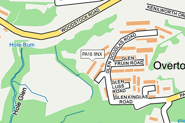 PA16 9NX map - OS OpenMap – Local (Ordnance Survey) PA16 9NX map - OS OpenMap – Local (Ordnance Survey)