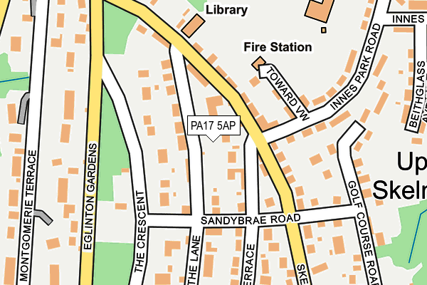 PA17 5AP map - OS OpenMap – Local (Ordnance Survey) PA17 5AP map - OS OpenMap – Local (Ordnance Survey)