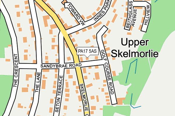 PA17 5AS map - OS OpenMap – Local (Ordnance Survey) PA17 5AS map - OS OpenMap – Local (Ordnance Survey)