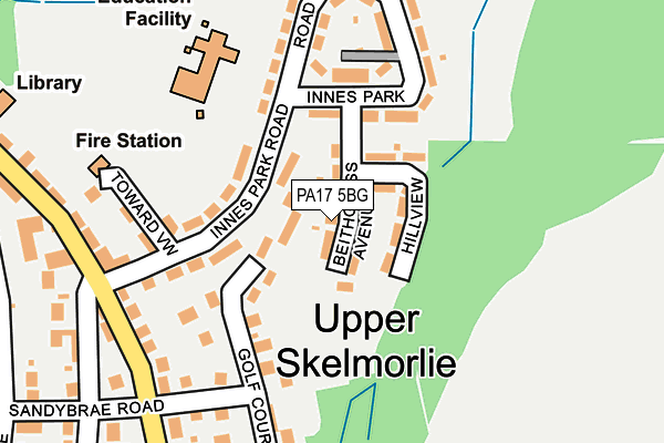 PA17 5BG map - OS OpenMap – Local (Ordnance Survey) PA17 5BG map - OS OpenMap – Local (Ordnance Survey)