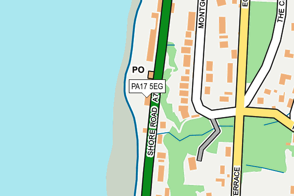 PA17 5EG map - OS OpenMap – Local (Ordnance Survey) PA17 5EG map - OS OpenMap – Local (Ordnance Survey)