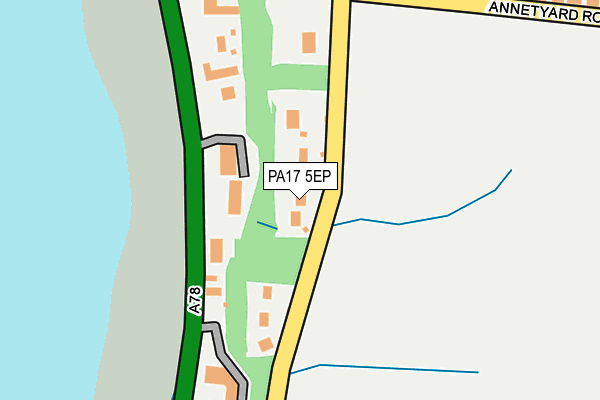 PA17 5EP map - OS OpenMap – Local (Ordnance Survey) PA17 5EP map - OS OpenMap – Local (Ordnance Survey)
