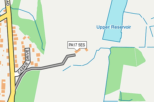 PA17 5ES map - OS OpenMap – Local (Ordnance Survey) PA17 5ES map - OS OpenMap – Local (Ordnance Survey)
